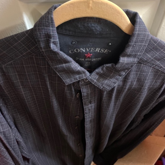 John varvatos black burrow down shirt - medium - Picture 4 of 4